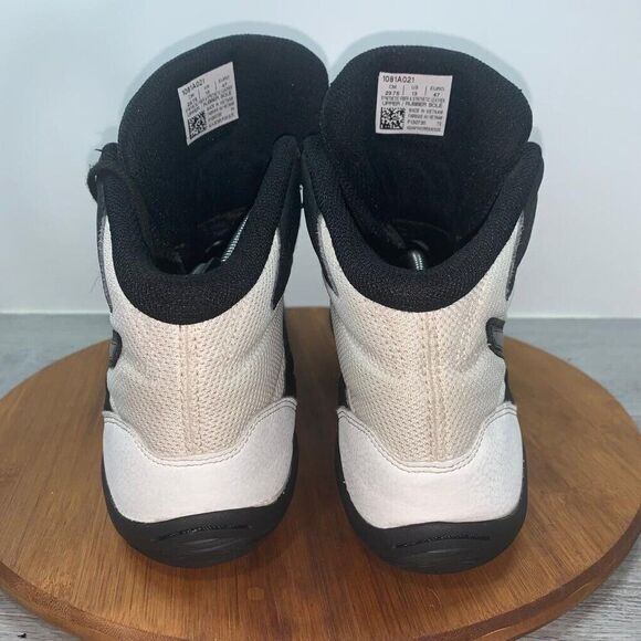 Asics Men's Sz 13 Matflex 6 1081A021 Black White Lace Up Mid Top Wrestling Shoes - Picture 5 of 9